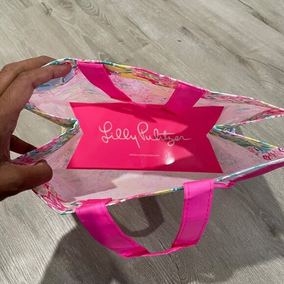 Lily Pulitzer Floral Garden Reusable Tote Bag - Picture 4 of 5
